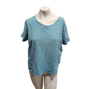 Columbia Athletic Top Womens SZ XLP  Outdoor Gorpcore Sea Blue Hiking Spring